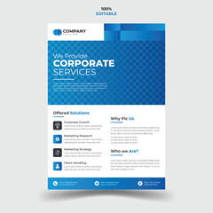 Unique, creative, and modern Business Flyer Corporate Flyer Template.