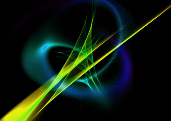 カラフルな抽象ウェーブ