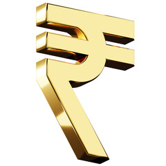 rupee india sign 3d icon