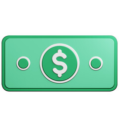 dollar money 3d icon