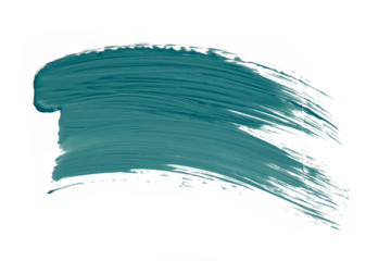 Shiny green brush watercolor painting isolated on transparent background. watercolor png