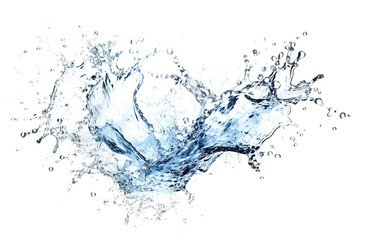 AI generative. Blue water splash