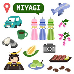 宮城のアイコン　線無し