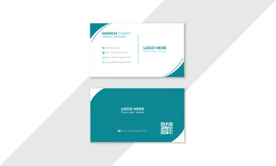 Corporate business card template, Modern business card design