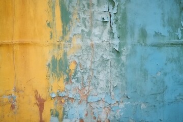 Faded painted wall textured background. Generative AI