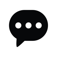 Fototapeta premium Message bubble vector icon