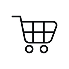 Shopping cart vector icon
