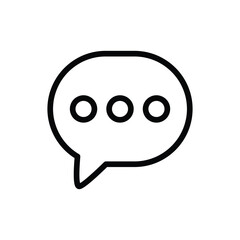 Message bubble vector icon