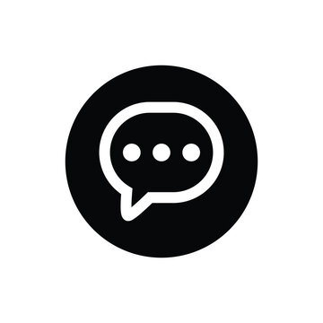 Message bubble vector icon