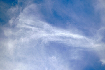Fototapeta premium blue sky with high cirrus clouds
