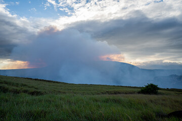 Fototapeta na wymiar Volcan Masaya o Santiago, Nicaragua, Zentralamerika, Vulkan, Natur, Umwelt