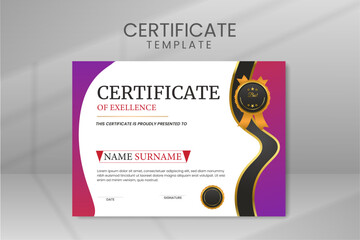 Modern Employee of the Year Certificate Template