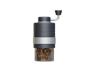 Coffee grinder 3d rendering vector illustration