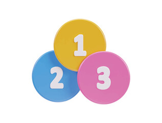 three circles with the letters of a, b and c on them