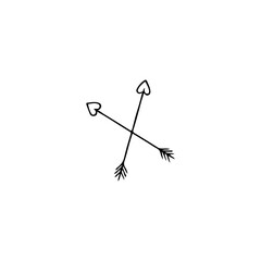 vector illustration doodle arrow concept