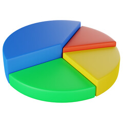 Obraz premium 3D circle graph