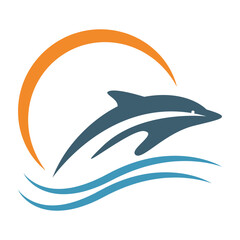 Dolphin logo icon design