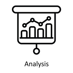 Analysis  vector  outline Icon Design illustration. Time Management Symbol on White background EPS 10 File