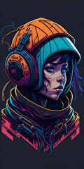 the girl in a cap