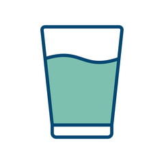 glass of water icon vector design template