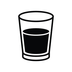 glass of water icon vector design template