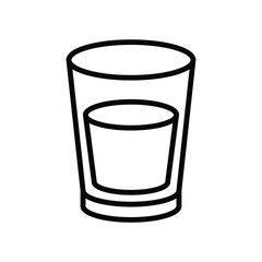 glass of water icon vector design template