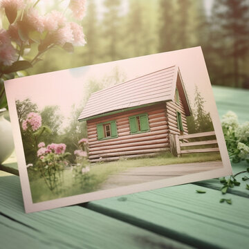 photo of a wooden house
