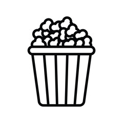 popcorn icon vector design template in white background