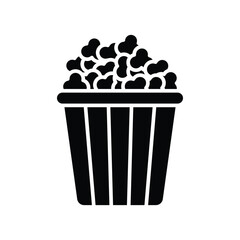 popcorn icon vector design template in white background