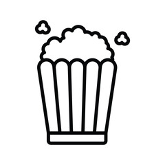 popcorn icon vector design template in white background