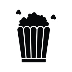 popcorn icon vector design template in white background