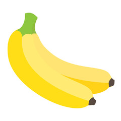 banana icon, vector flat icon