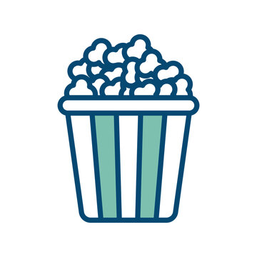 recommend clip art: popcorn icon vector design template in white background