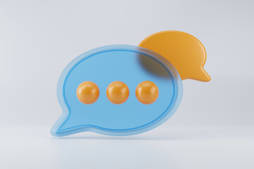 3d realistic text icon gray background illustration