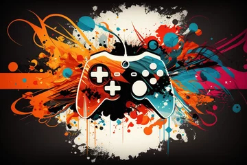 Fotobehang Abstrack Gaming Background © sid