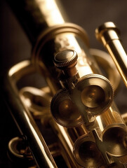 Obraz premium close up of a trumpet