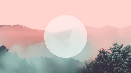 Trendy background minimalist design. Light background with a gradient or a subtle texture in soft pastel color. Place for text. generative ai