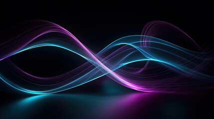 curve ray abstract figure,created with generative ai tecnology