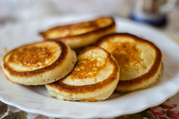 Obraz na płótnie Canvas pancakes with cheese