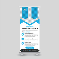 Professional business roll up banner design template for your company