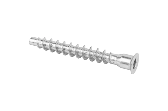 confirmat, furniture screw isolated from background