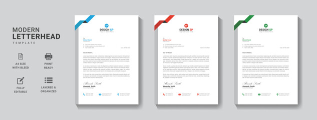 Letterhead Template	
