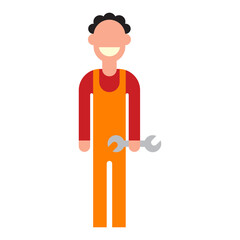 Cartoon people characters Flat style