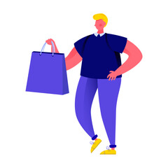 Cartoon people characters Flat style