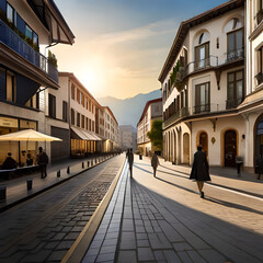 Fototapeta premium narrow street