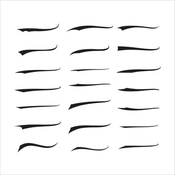 Text Tails Swoosh Baseball Sign, Typography Texting letters, font swoosh tail ornamental vector, baseball tail shape for text ornaments football or athletics tail, ornamental swash underline Swirl 