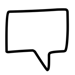Hand Drawn Speech Bubble 