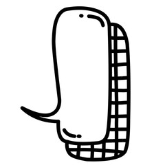Cute Speech Bubble Doodle 
