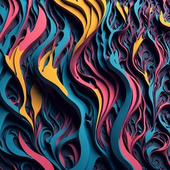 Colorful 3d liquid posters splash explosion