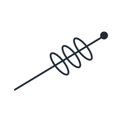 Y2k Aesthetic Mid Centure Shape. Abstract Mid Centure modern graphic y2k. Doodle Vector Illustration. Aesthetic element vector